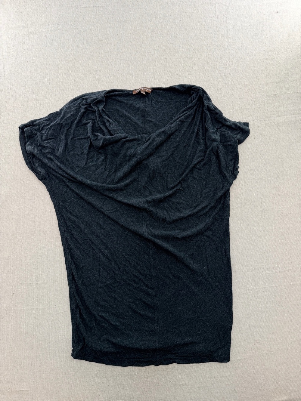 Adrienne Vittadini Women's Draped Short Sleeve Top